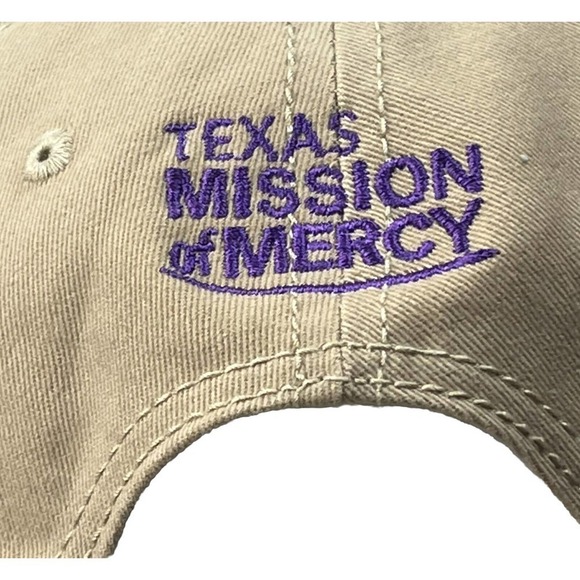 AOS Cap, Austin Oral Surgery Hat Adjustable Strapback DRI-DUCK Patch Logo Tan - Picture 6 of 12